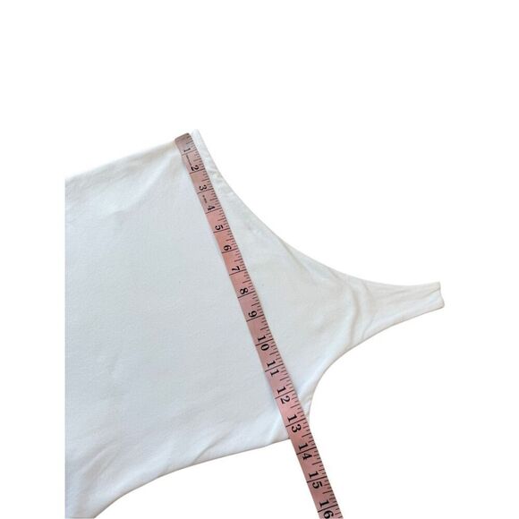 Abercrombie & Fitch Soft Collection White One Shoulder Bodysuit Size M - Picture 9 of 9